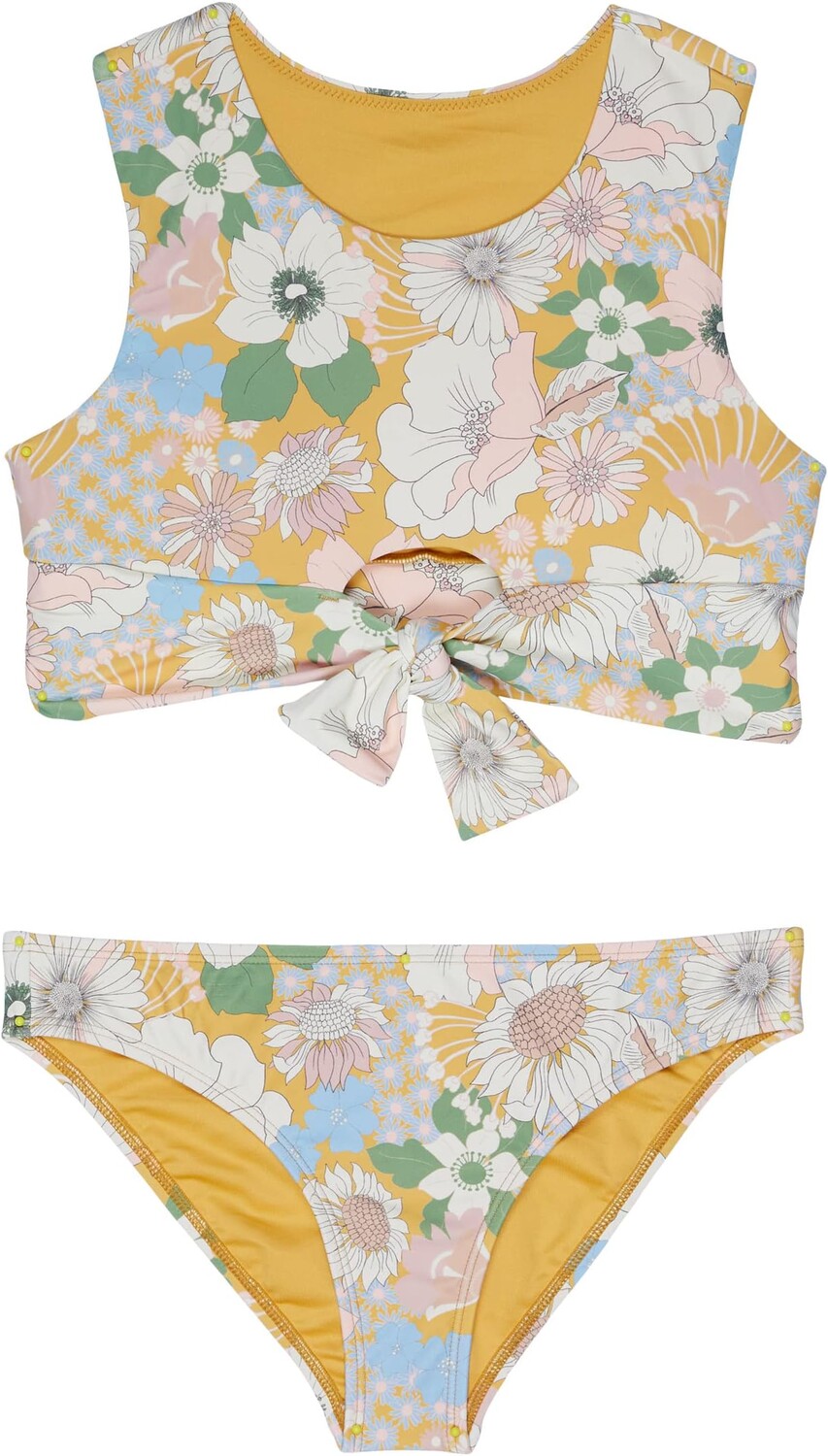 

Купальник O'Neill Kids Twiggy Banded Tie Front High Neck Set, цвет Mimosa