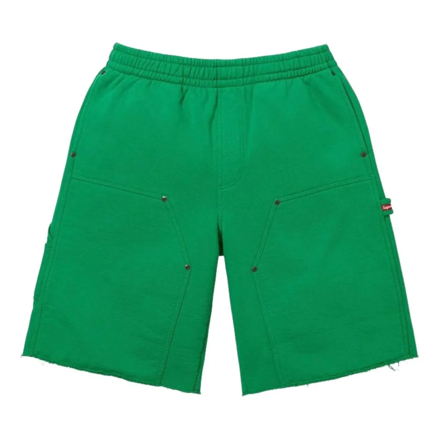Спортивные шорты Supreme SS26 Double Knee Painter Sweatshort 'Green' SUP-SS26-204-GRN, зеленый