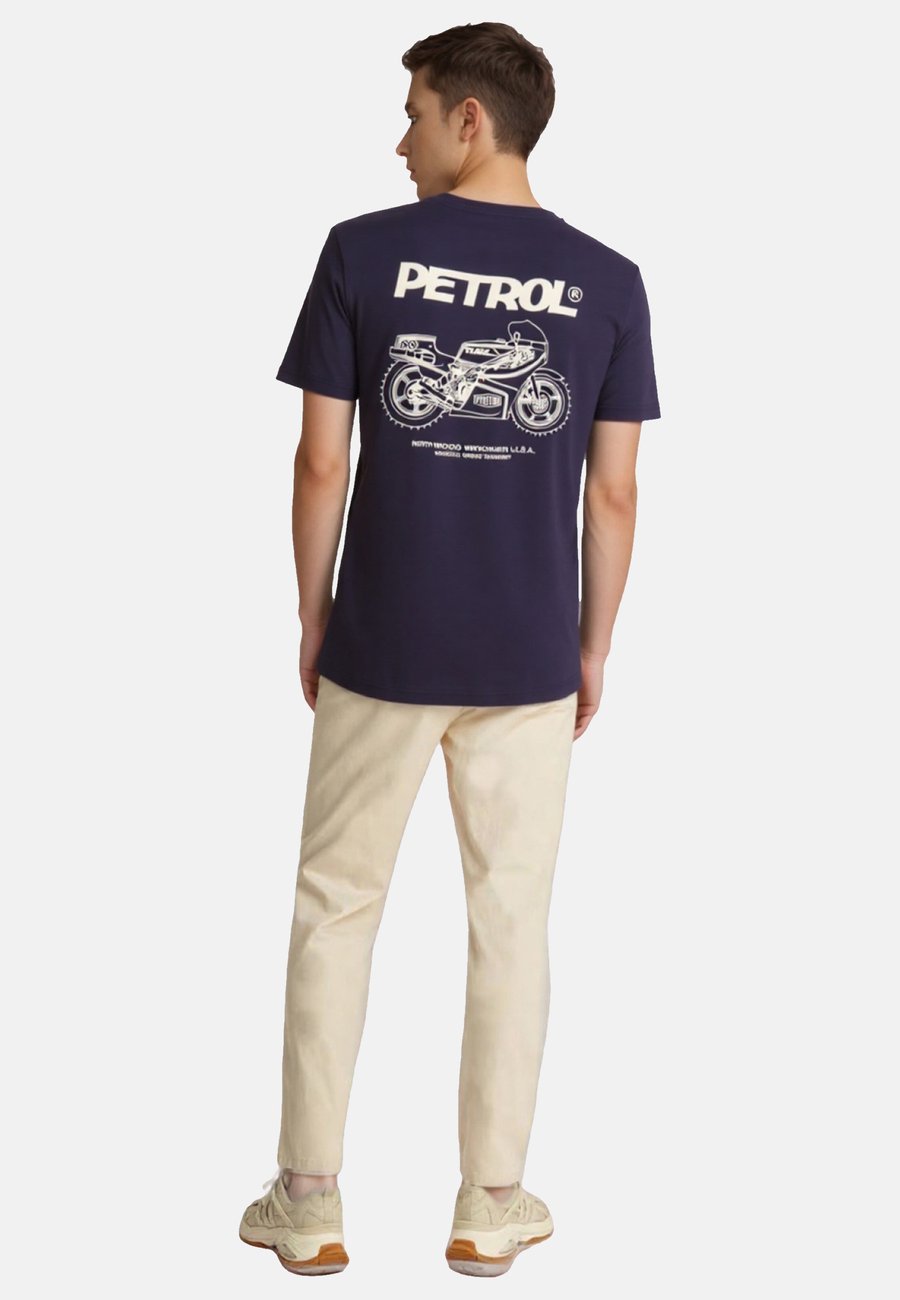 

Футболка Petrol Industries Print T-shirt, Blau/Royal Blue, Синий, Футболка Petrol Industries Print T-shirt, Blau/Royal Blue