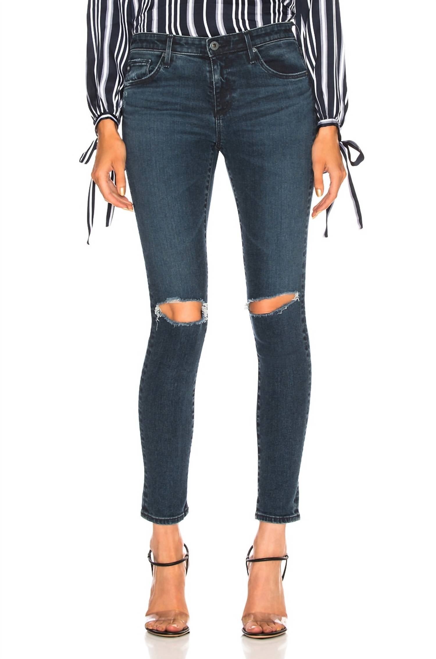 

Джинсы-леггинсы длиной до щиколотки в цвете Ethereal AG Jeans