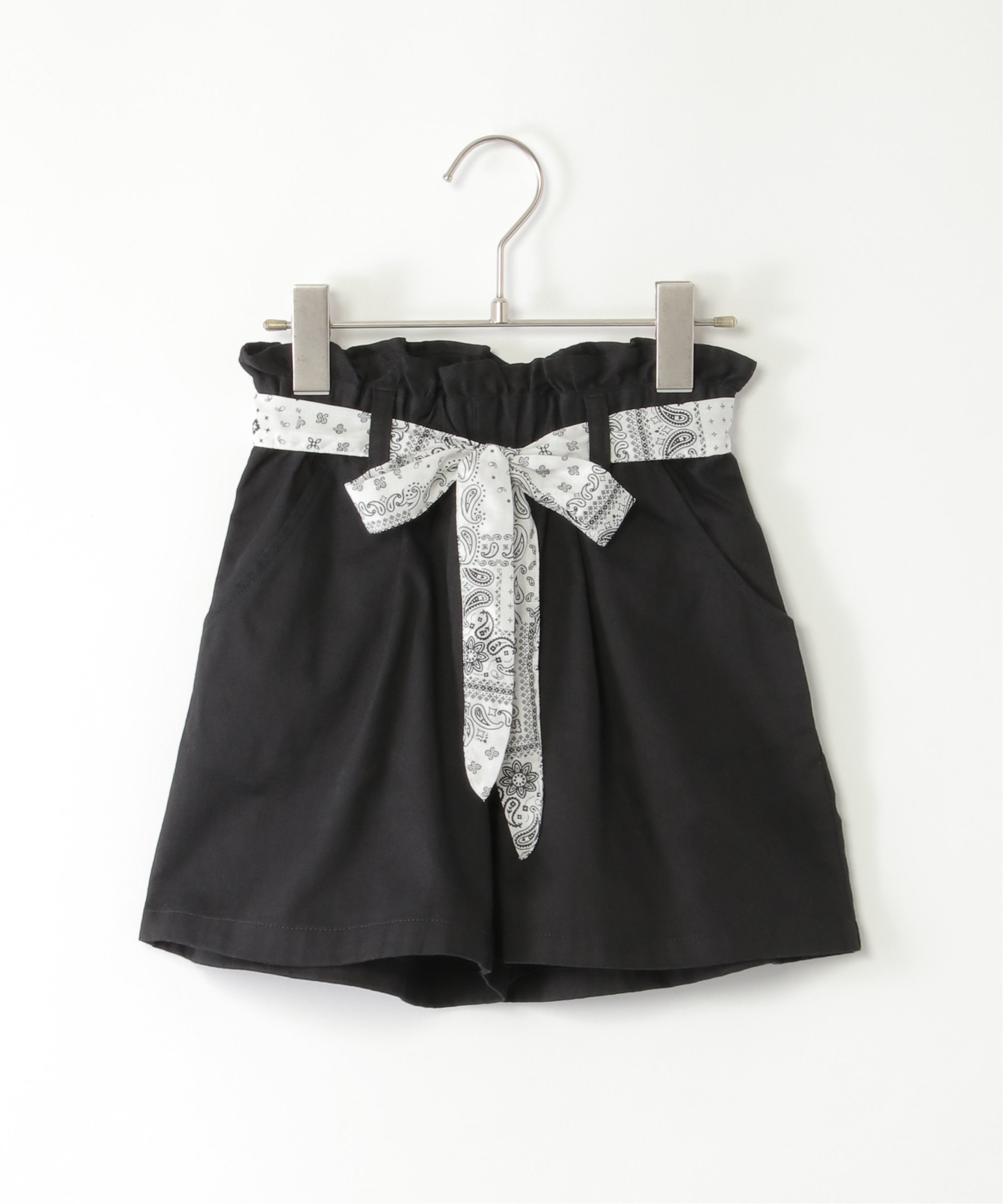 Брюки Кюлоты с поясом-шарфом (120–160 см) Ikka, black