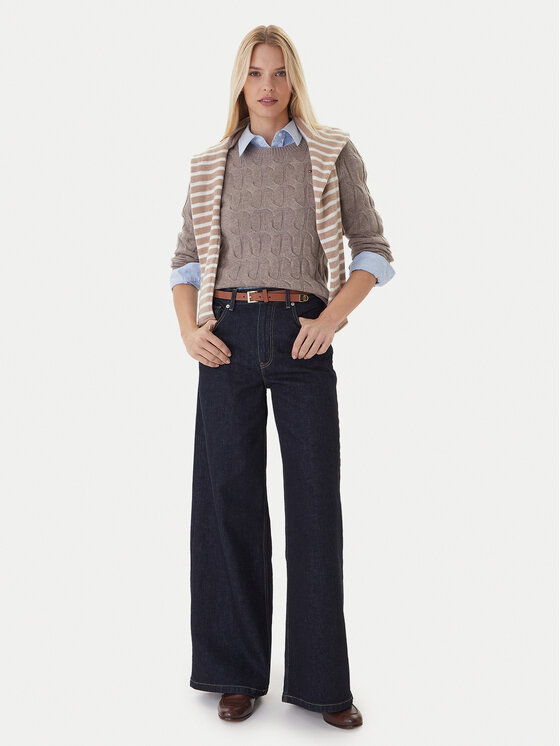 Свитер regular fit WW0WW43586 Tommy Hilfiger, бежевый — фото 2