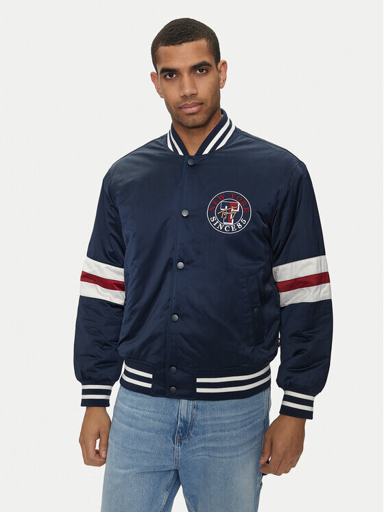 

Куртка-Бомбер свободного кроя Tommy Jeans, синий