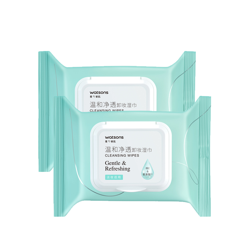 Очищающие салфетки для снятия макияжа Watsons, 25 шт*2