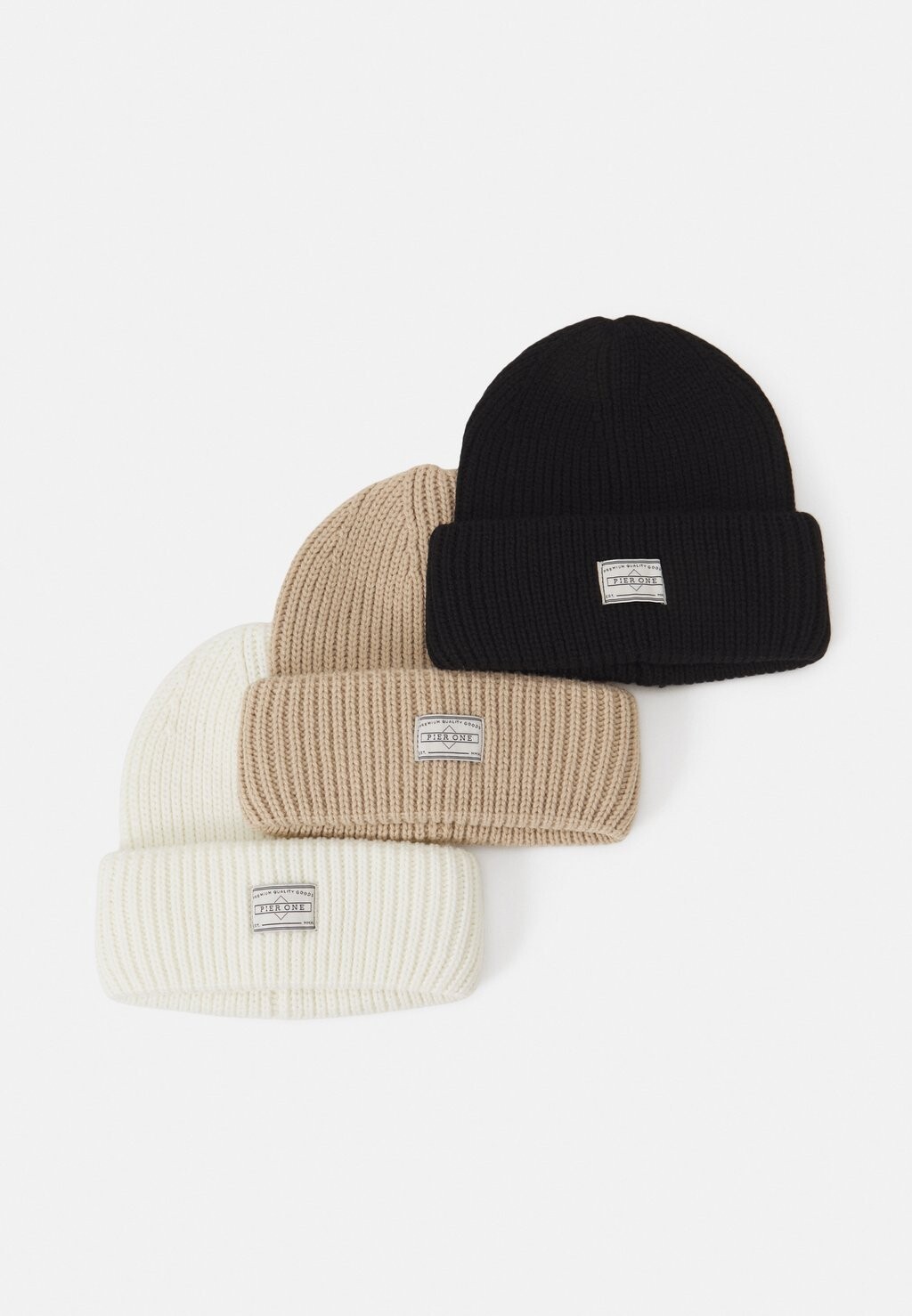 

Шапка UNISEX 3 PACK Pier One, черный