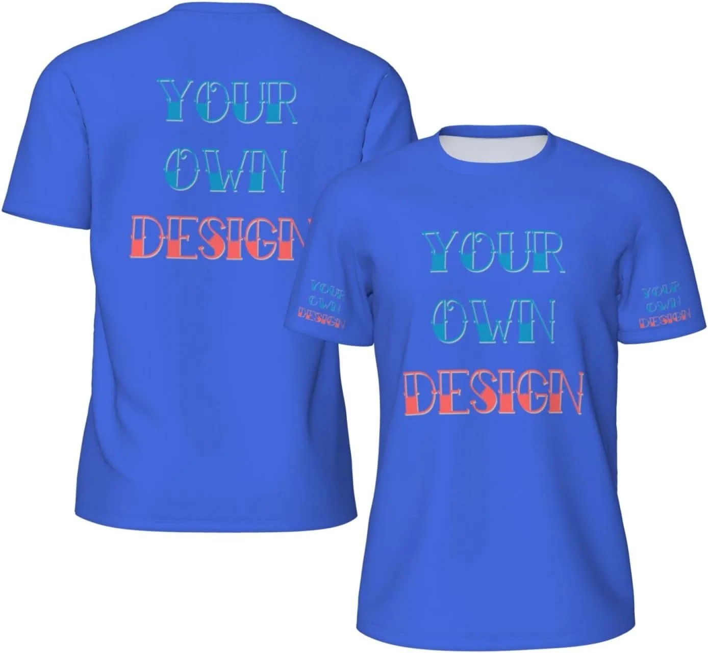 

Футболка Custom с принтом на 4 сторонах