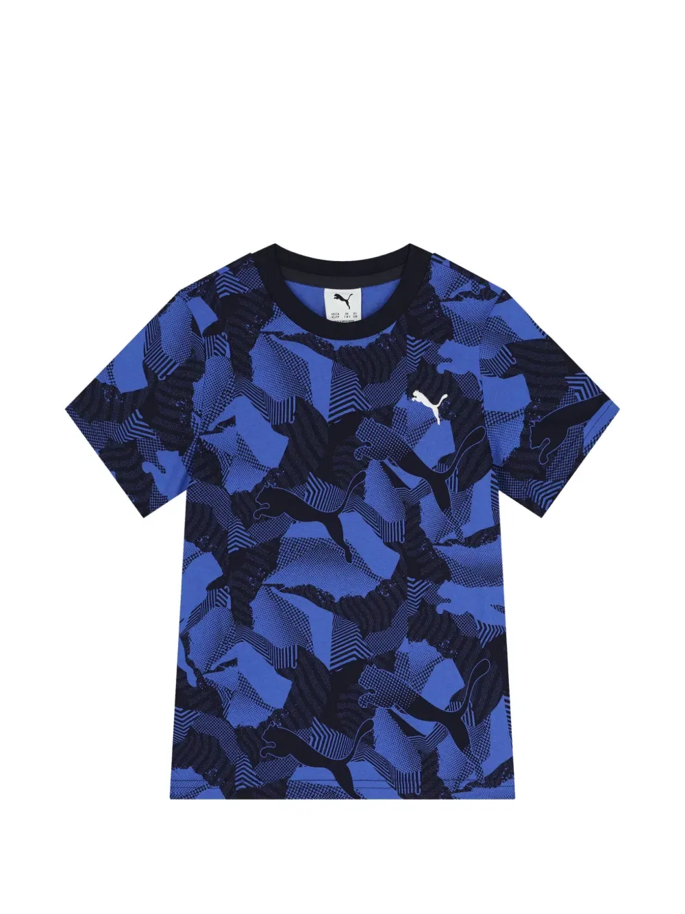 Футболка с круглым вырезом и принтом Puma Kids, синий