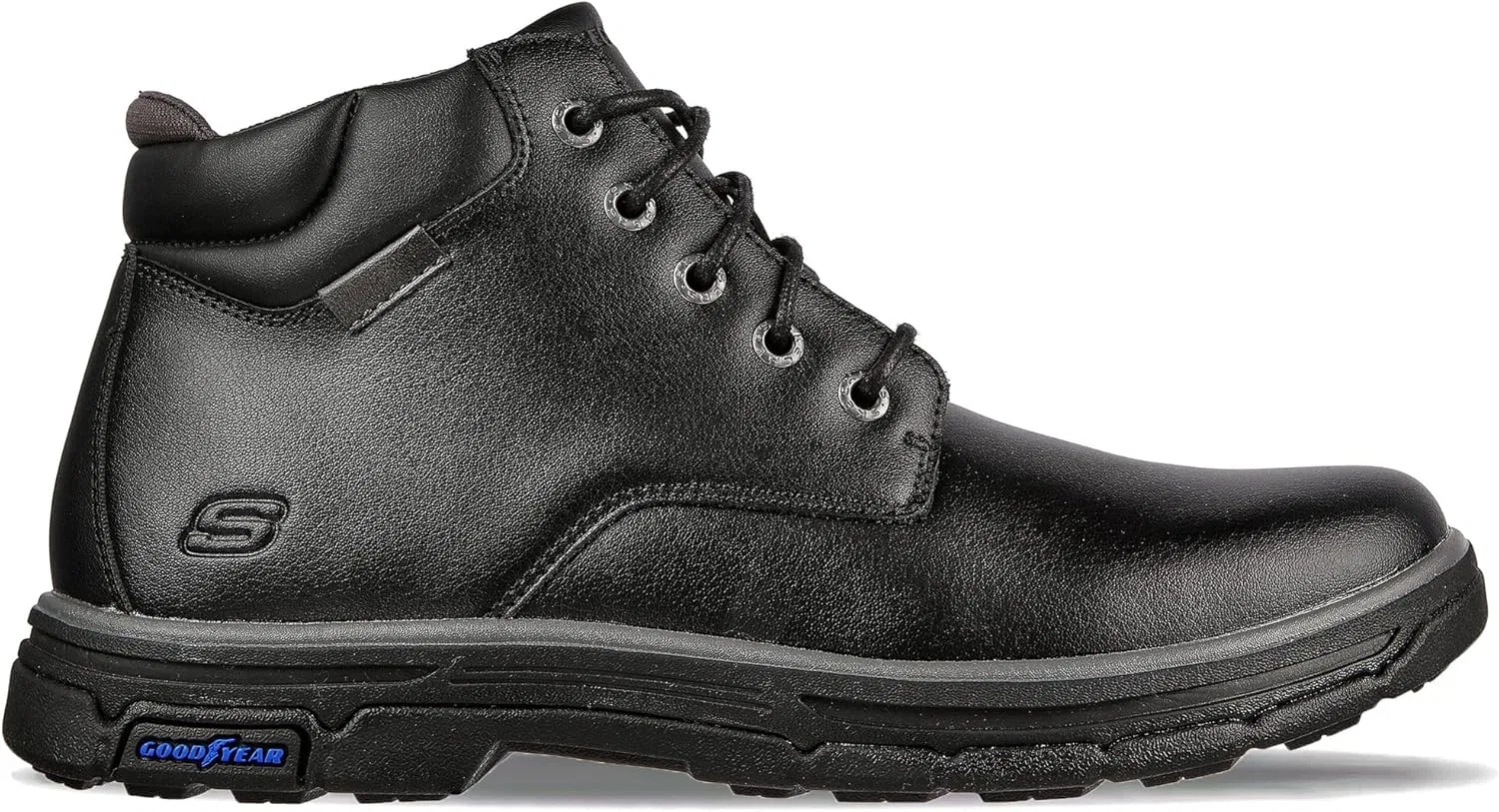 Мужские ботинки Skechers Segment 2.0 Brogden Chukka, Black (Black Leather) — фото 2