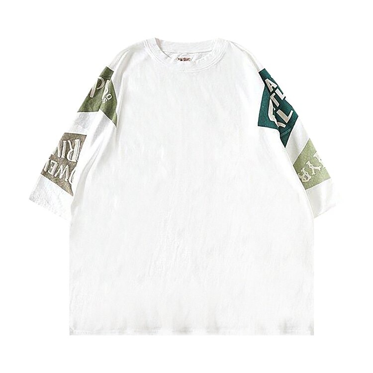 

Футболка Kapital Pennant Kochi & Zephyros Huge Jersey T-Shirt, зеленый, Белый, Футболка Kapital Pennant Kochi & Zephyros Huge Jersey T-Shirt, зеленый