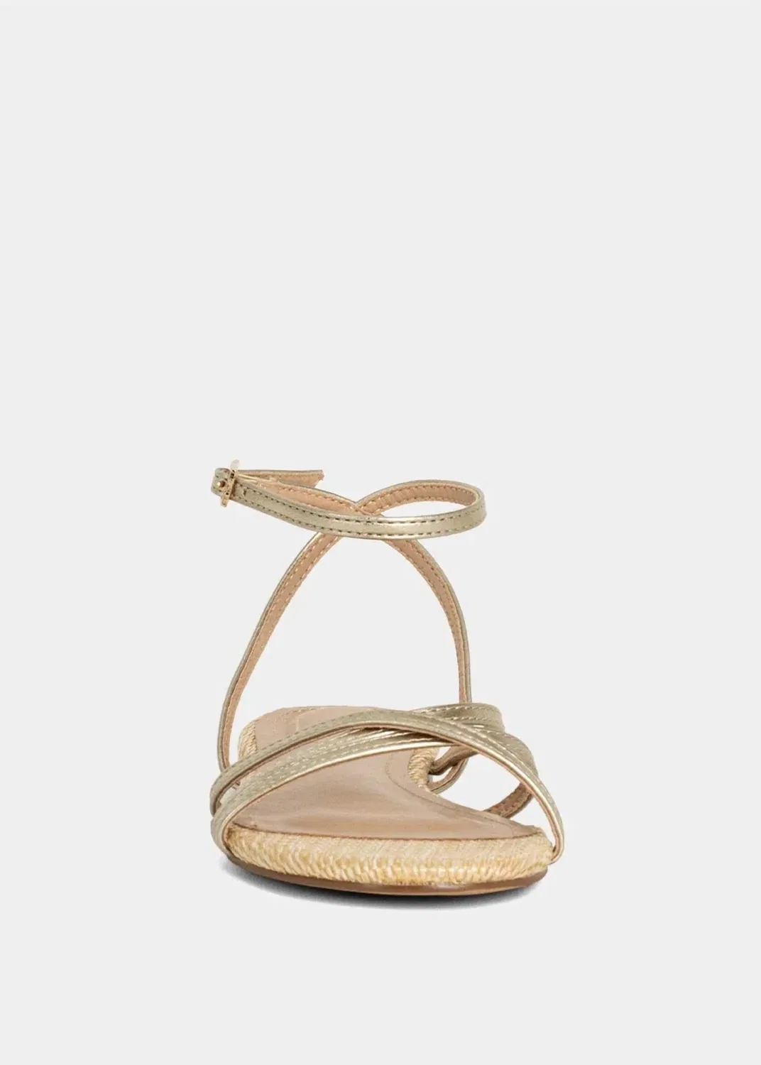 SHU SHOP Детские мини-сандалии Dana золотистого цвета — фото 3