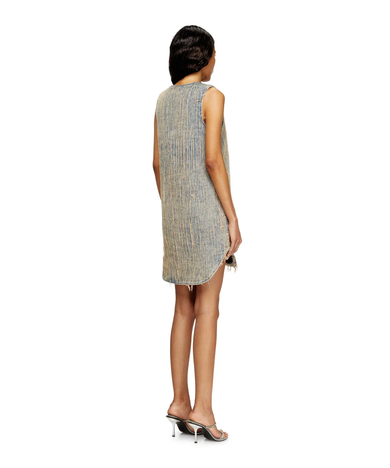 Платье-мини джинсовое Diesel DE-LARIS-DRESS-S2 индиго — фото 4