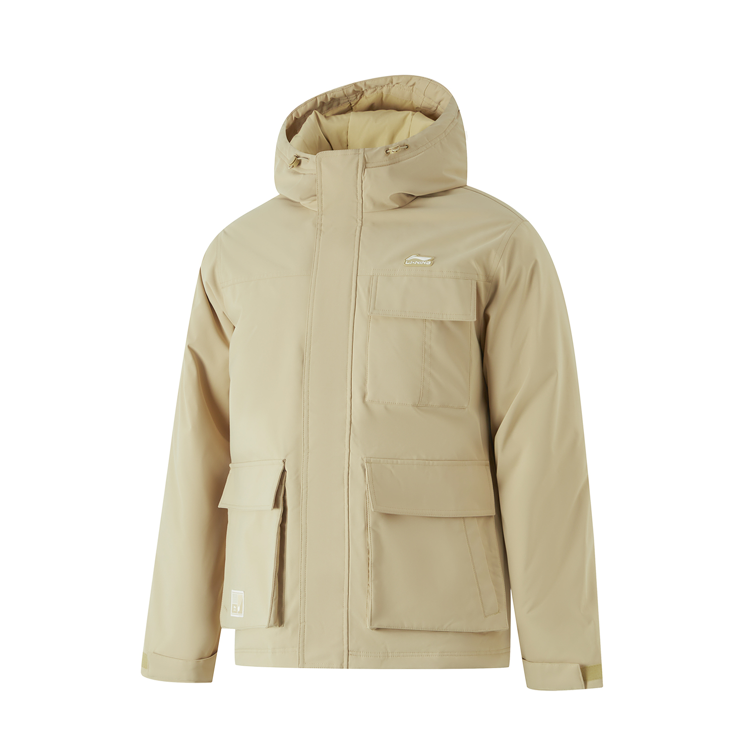 

Куртка пуховая спортивная трендовая LiNing Milk Khaki для мужчин, Хаки, Куртка пуховая спортивная трендовая LiNing Milk Khaki для мужчин
