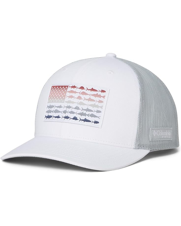 

Унисекс кепка Columbia PFG Fish Flag Mesh Snap Back, White/Cool Grey/Fish Flag