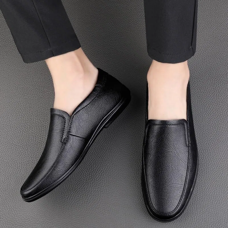 Лоферы мужские, повседневные, Slip On, черный SayfuR — фото 4