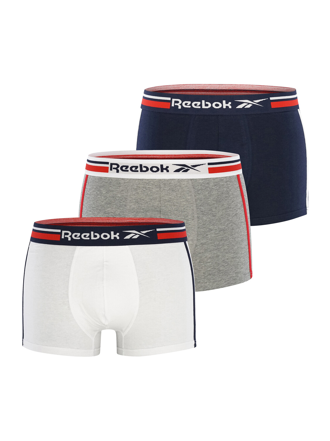 

Боксеры Reebok Boxer JAGER, цвет Vector Navy/Grey Marl/White