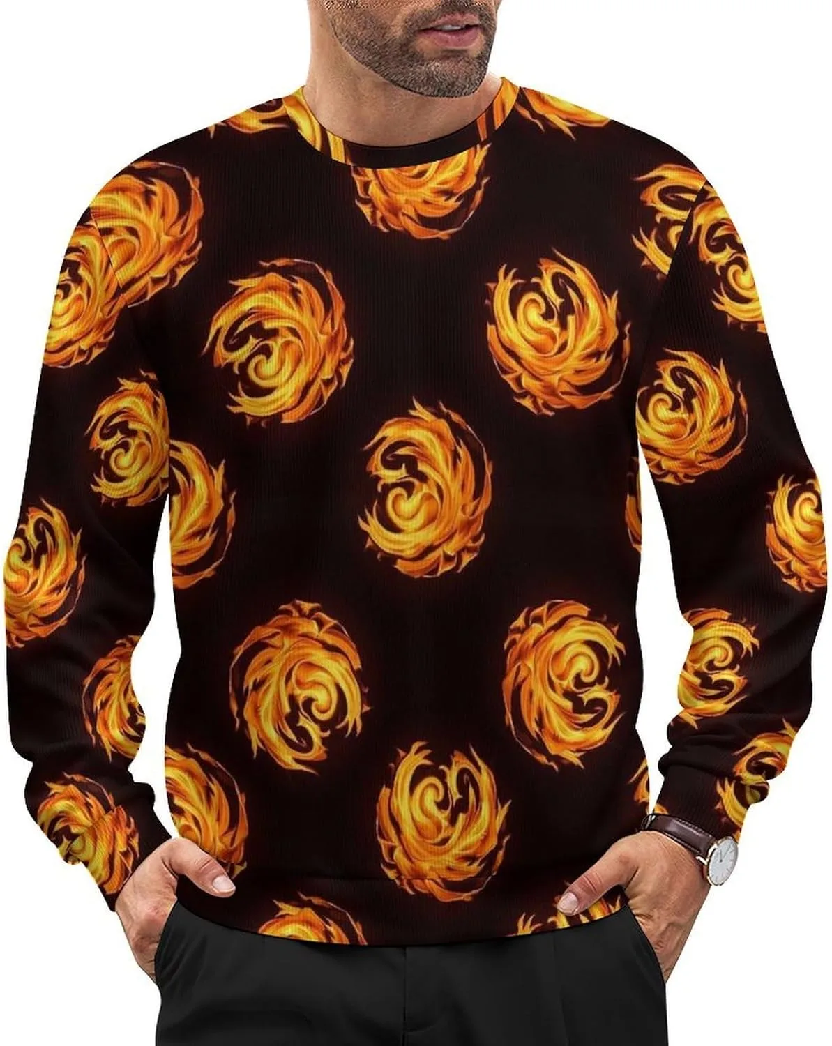 

Мужской свитер-пуловер с длинными рукавами, свободного кроя, легкий VAFZASC