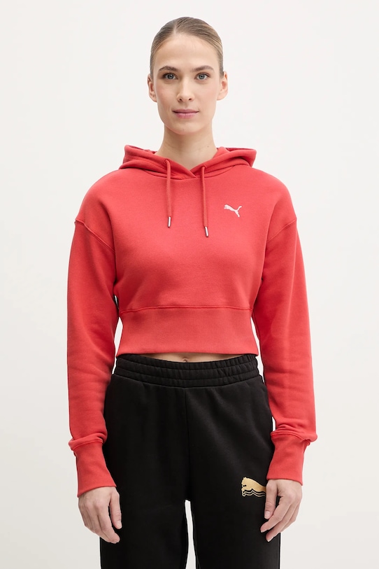 

Хлопковая толстовка Puma, красный
