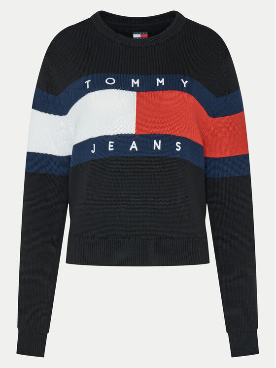 

Свитер обычного кроя Tommy Jeans, черный
