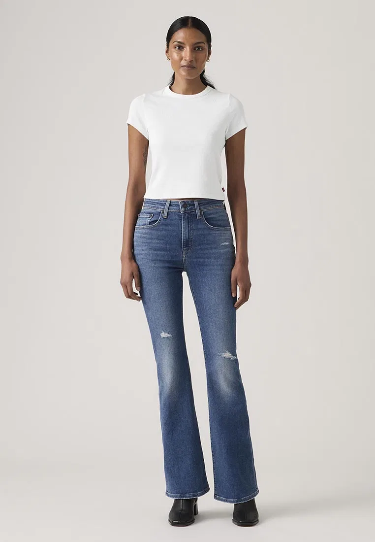 Джинсы женские, высокая посадка, клеш, модель 726, Levi's, мультиколор — фото 3