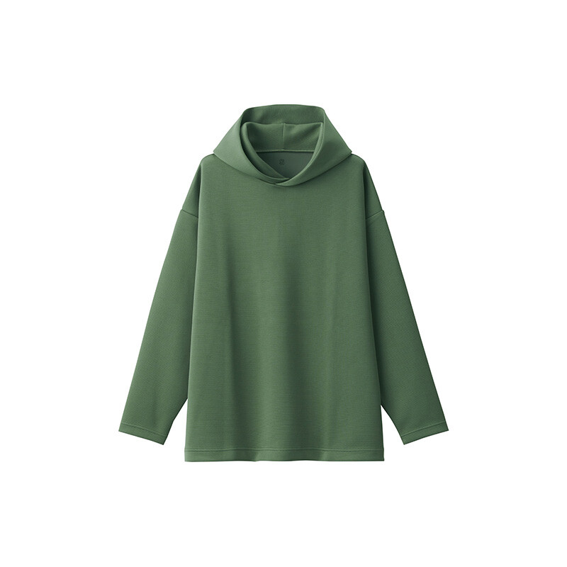 

Толстовка Muji Labo с двойной оплеткой, хаки / зеленый