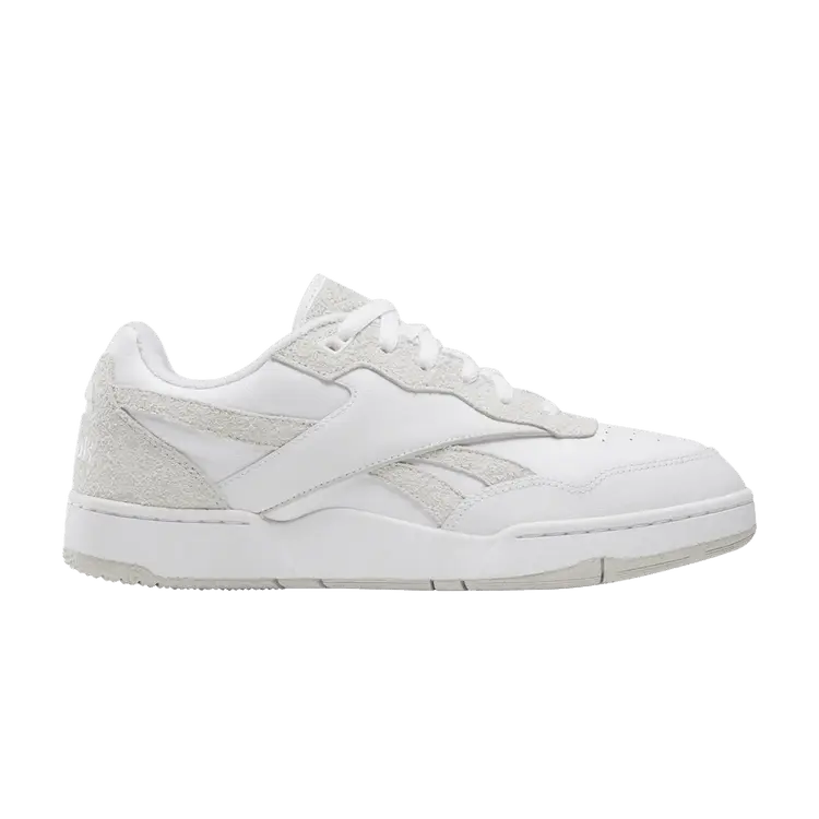

Кроссовки Reebok BB4000 2 Retro 'Triple White Hairy Suede', белый