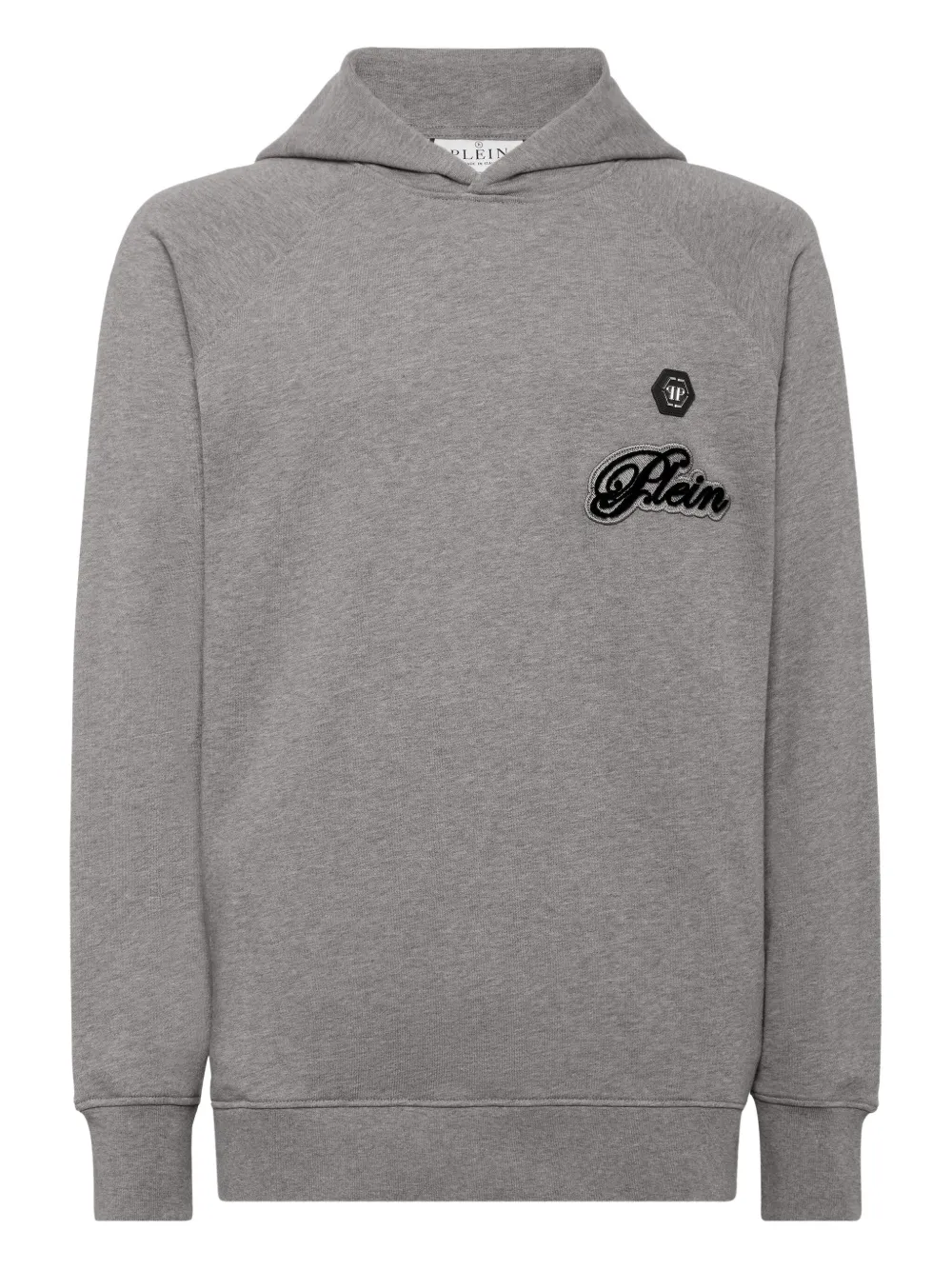 

Худи с нашивкой-логотипом Philipp Plein, серый