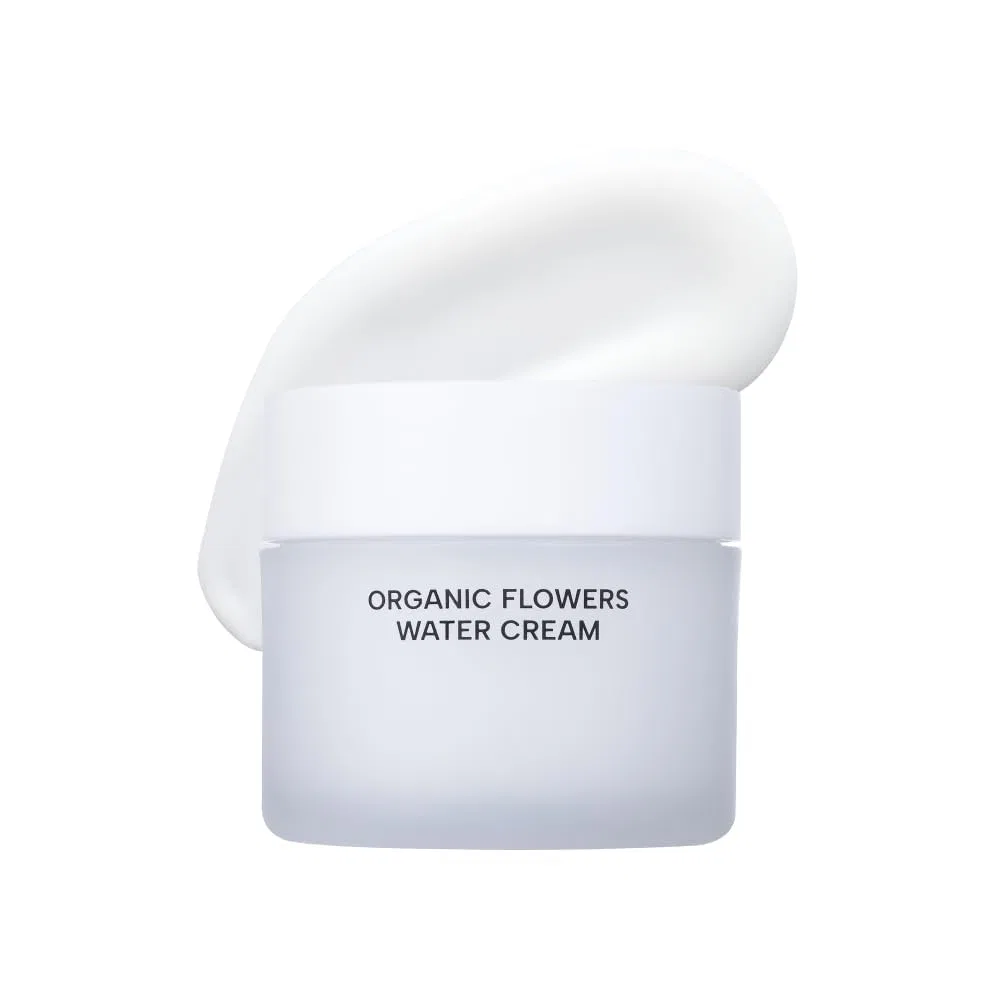 Крем для лица Whamisa — Органический цветочный водный Organic Flowers Water Cream, , White, 50 мл