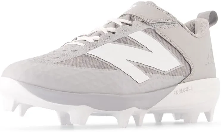 Бейсбольные кроссовки New Balance Men's FuelCell 4040 V8 с формованной подошвой, серый/белый