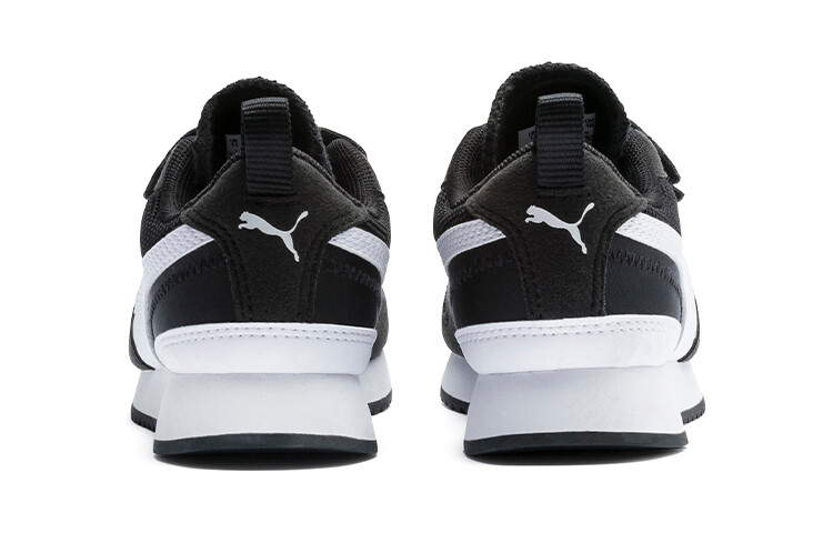 Кроссовки Puma R78 Little Kid 'Black White' — фото 4