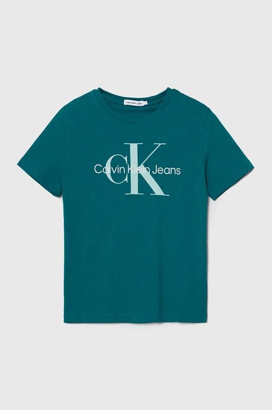 

Хлопковая футболка для детей Calvin Klein Jeans, бирюзовый, Зеленый, Хлопковая футболка для детей Calvin Klein Jeans, бирюзовый
