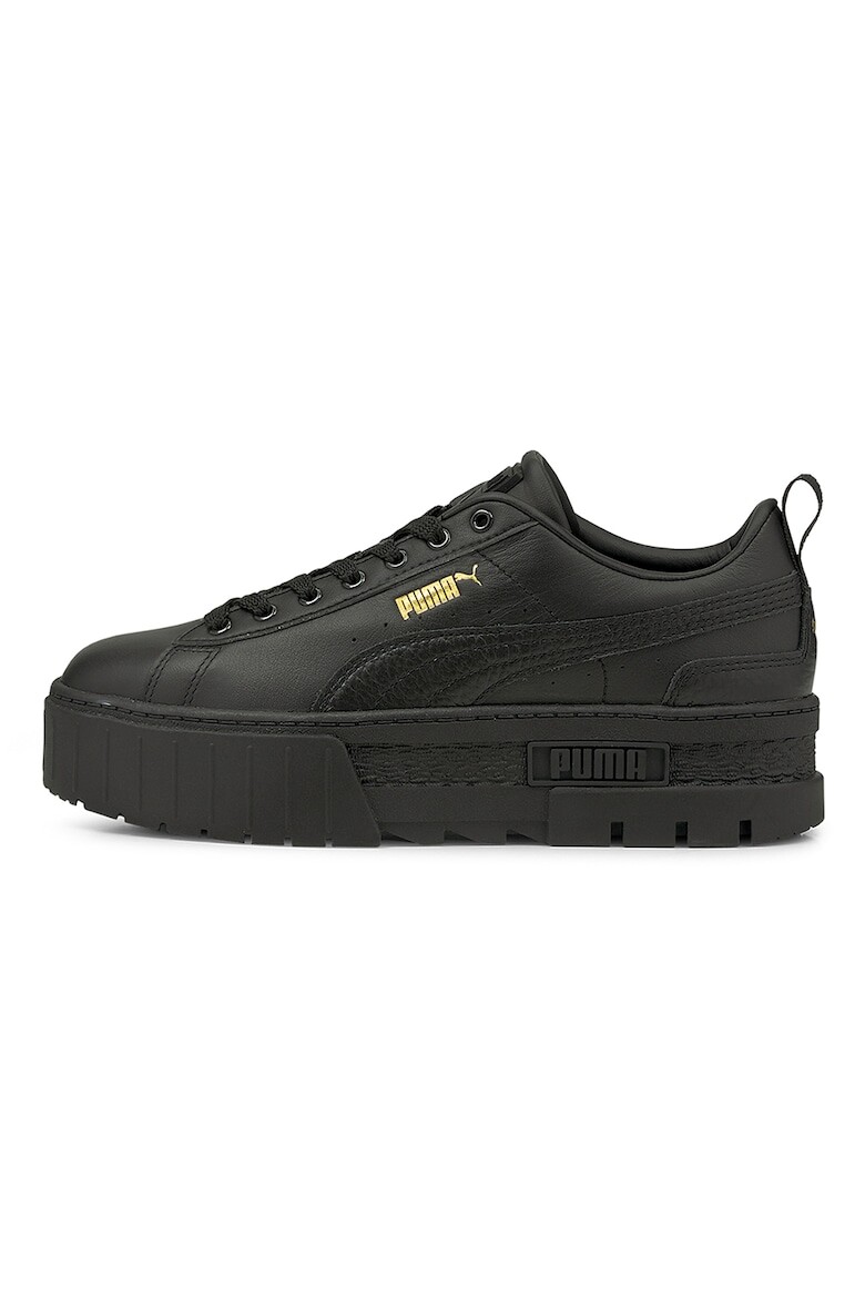 

Классические кожаные спортивные туфли на плоской платформе Mayze Puma, желтый