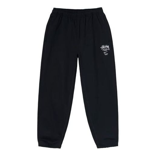 

Брюки x nike nrg zr fleece pants 'black' Stussy, черный