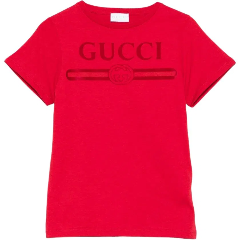 Футболка детская с круглым вырезом GUCCI красная