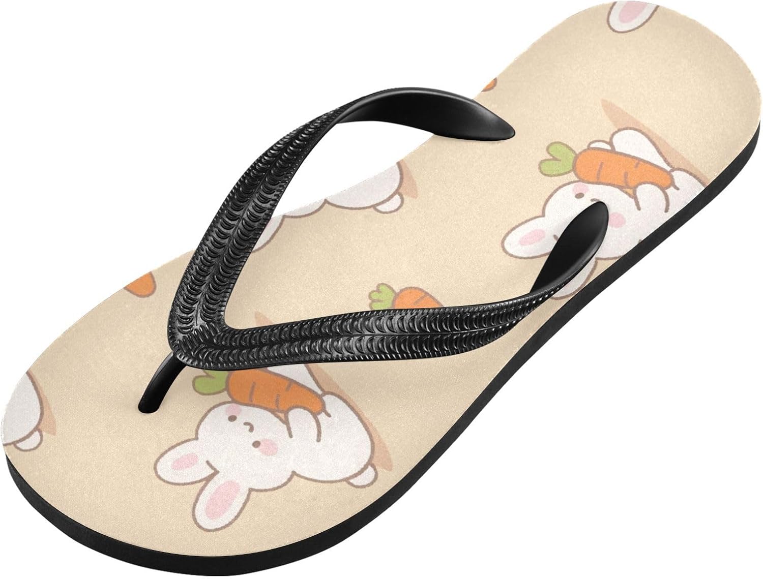 

Женские пляжные летние повседневные шлепанцы UMIRIKO с кроликом и морковкой, быстросохнущие сандалии, тапочки для мужчин A2301292