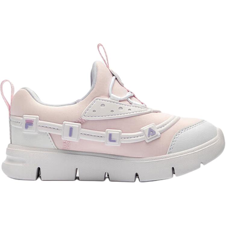 FILA KIDS Скользостойкие противоударные низкие детские тренировочные туфли pink white для детей 3-7 лет — фото 3