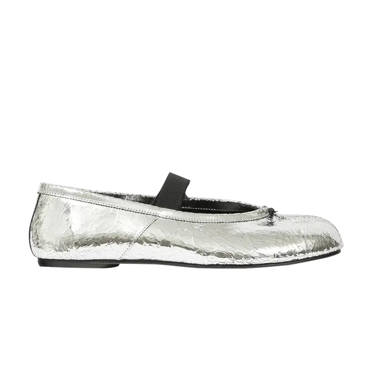 Кроссовки Maison Margiela Wmns Tabi Ballerina Flat Elastic Band, Silver