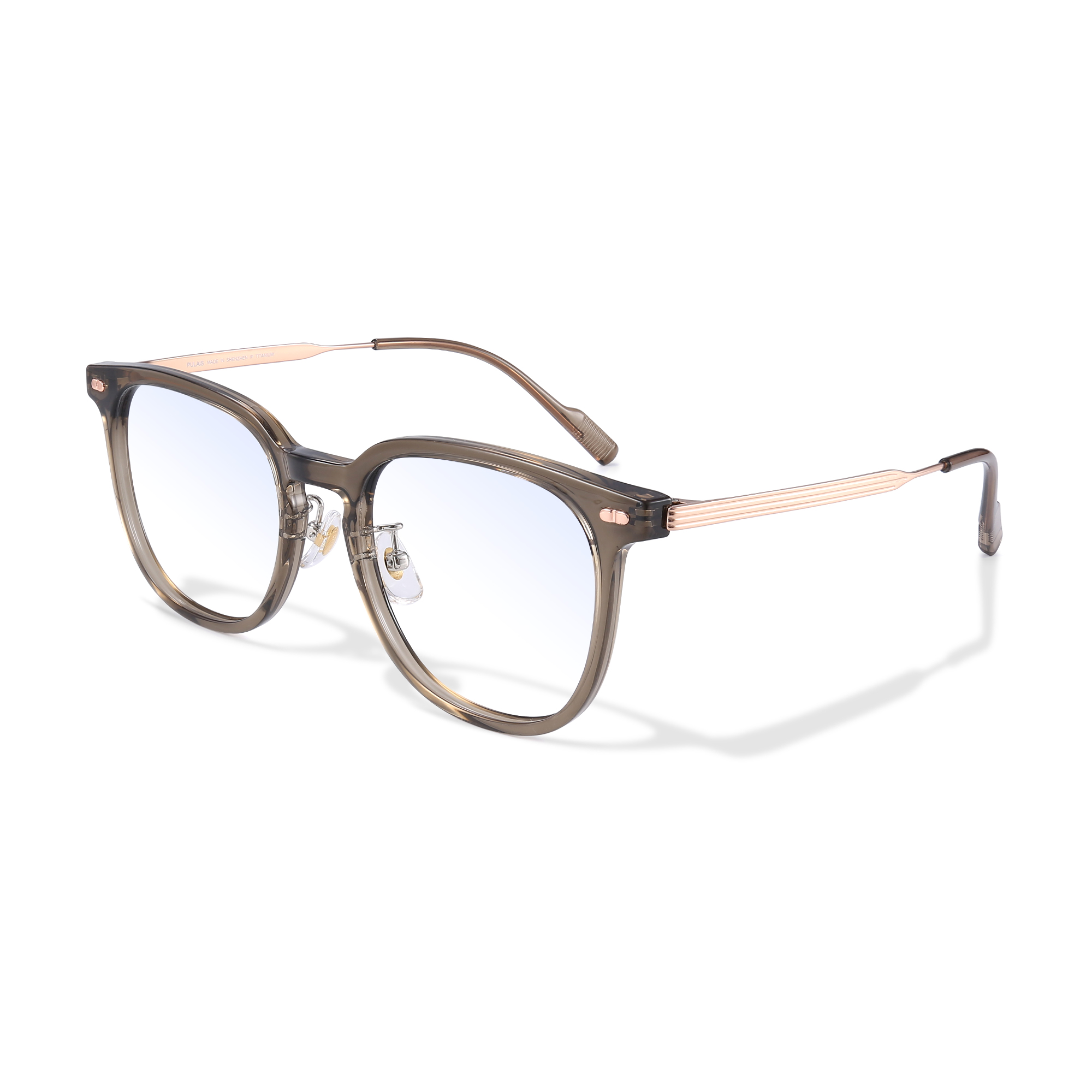 

Очки-бабочки унисекс PULAIS, Premium Transparent Gray Frame with Sunglasses Clip-on Lens Combination