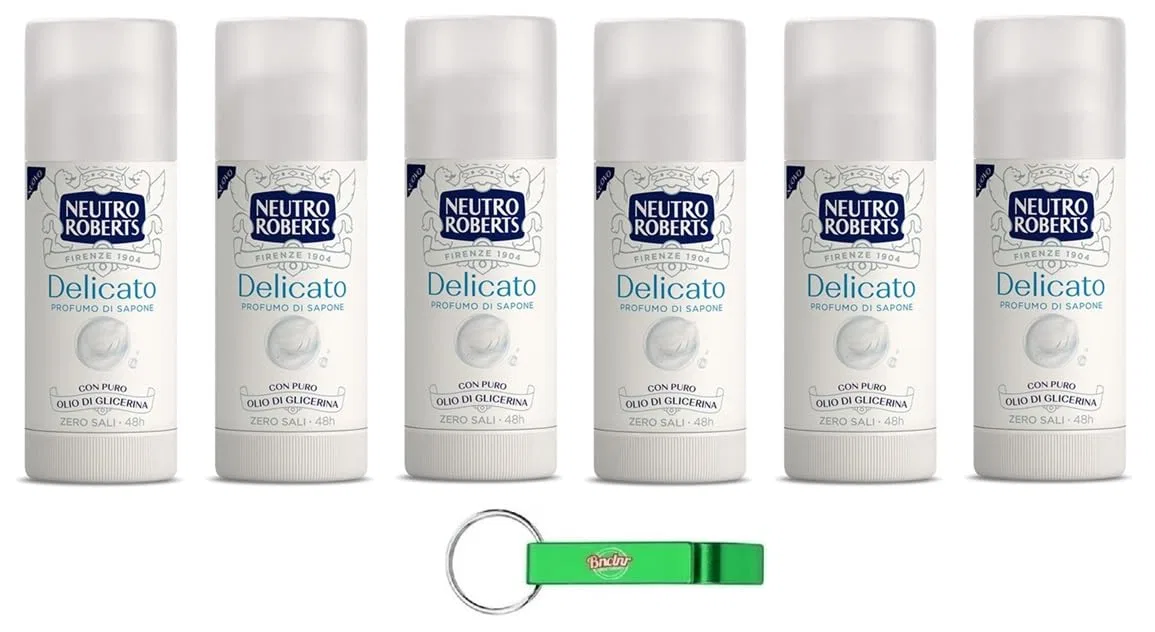Дезодорант-стик Neutro Roberts Delicato Extra Protezione с ароматом мыла, 6 шт. Beni Culinari