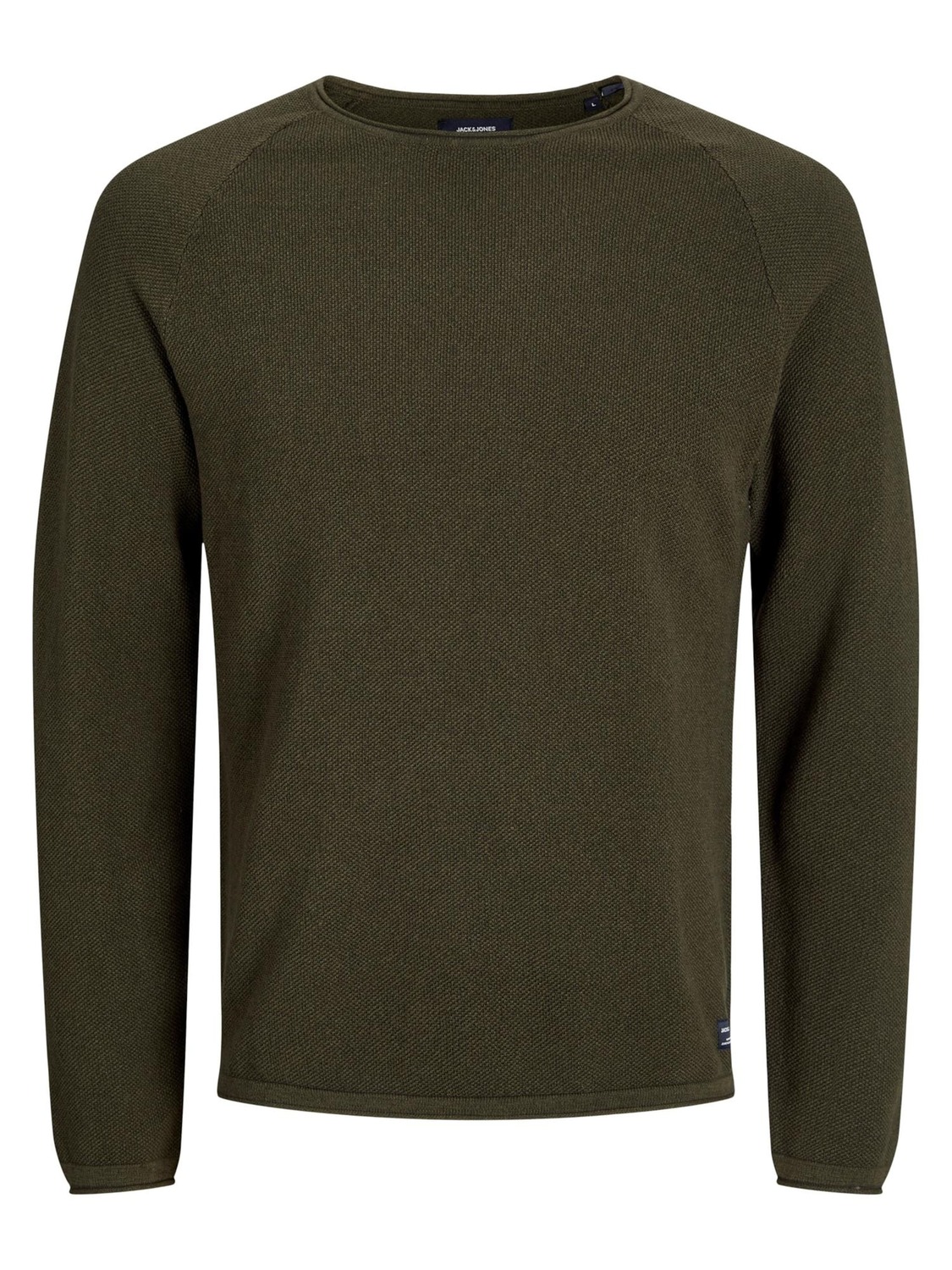 

JACK & JONES Свитер 'Hill' Regular fit в темно-зеленом цвете