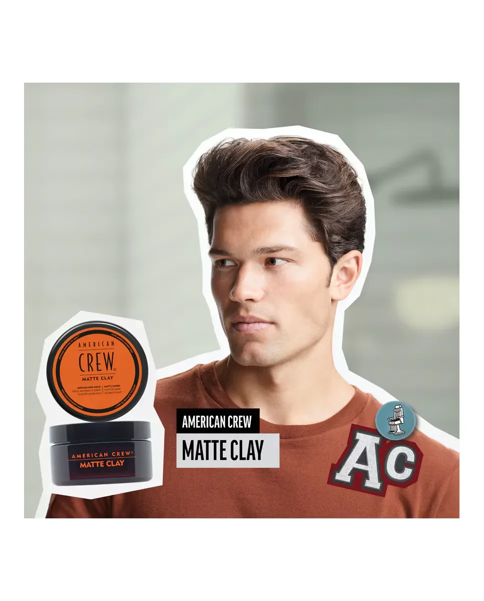 Матовая глина для укладки AC Matte Clay 85 г American Crew — фото 3