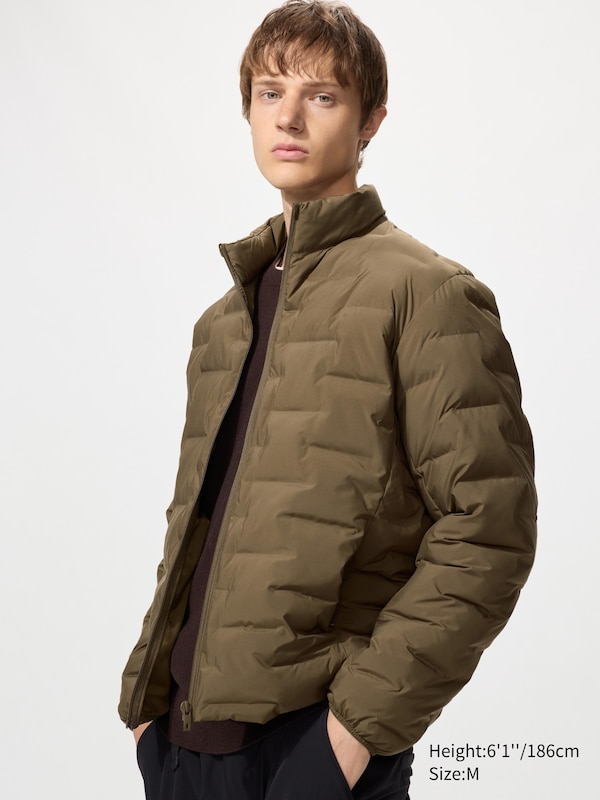 

Куртка Puffertech без стежки Uniqlo, 34 brown