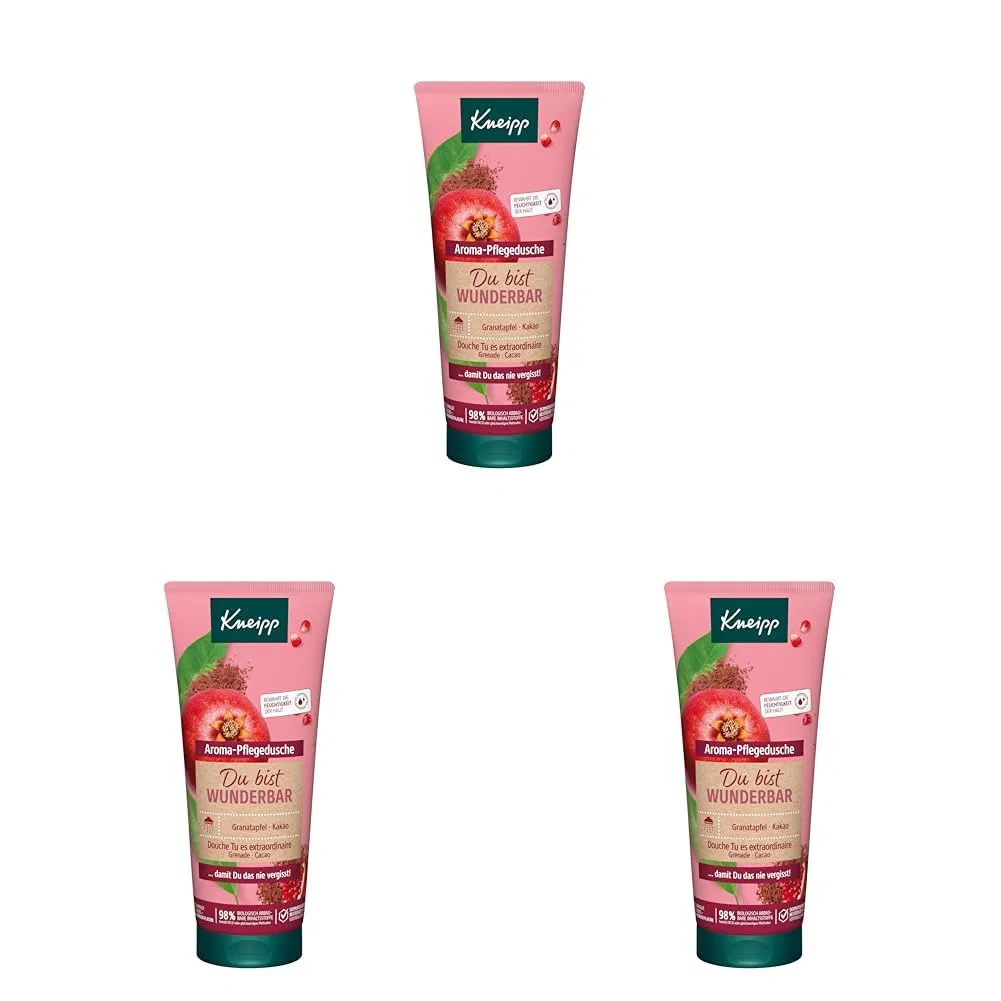 Ароматический гель для душа Kneipp «Ты прекрасна» с гранатом и какао, 200 мл (3 шт.) Kneipp