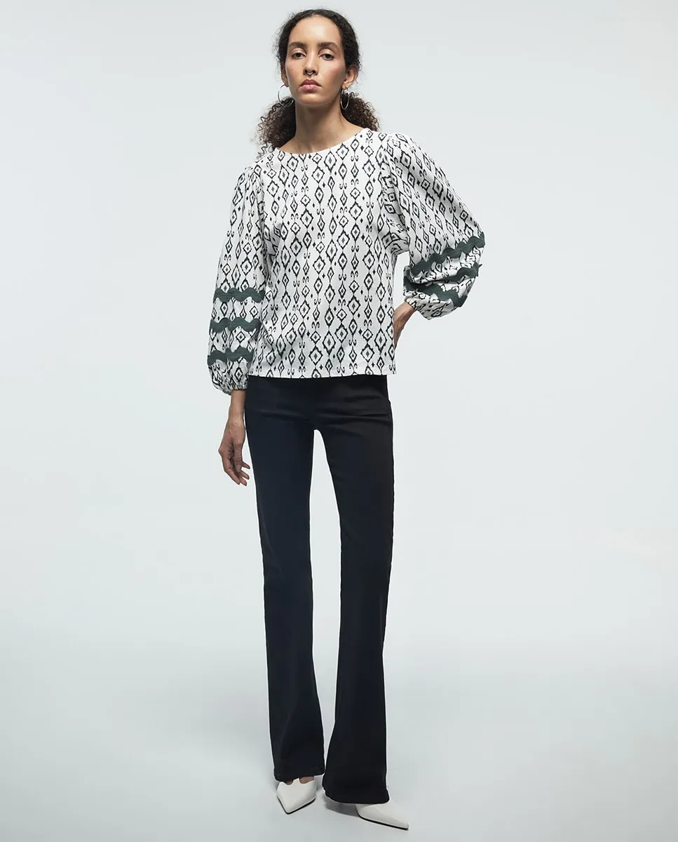 

Вышитая футболка Sfera, зеленый