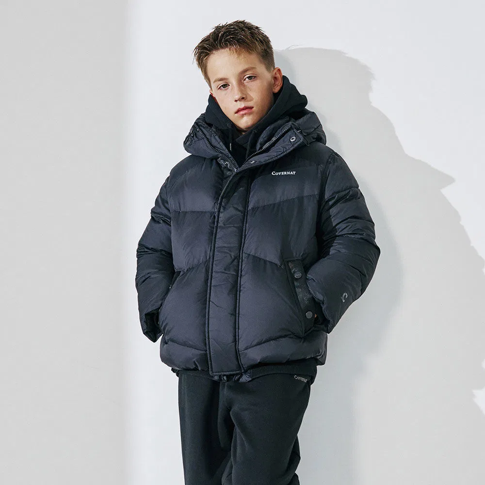 Детский пуховик Authentic Point Fit, чёрный, от Covernat Kids