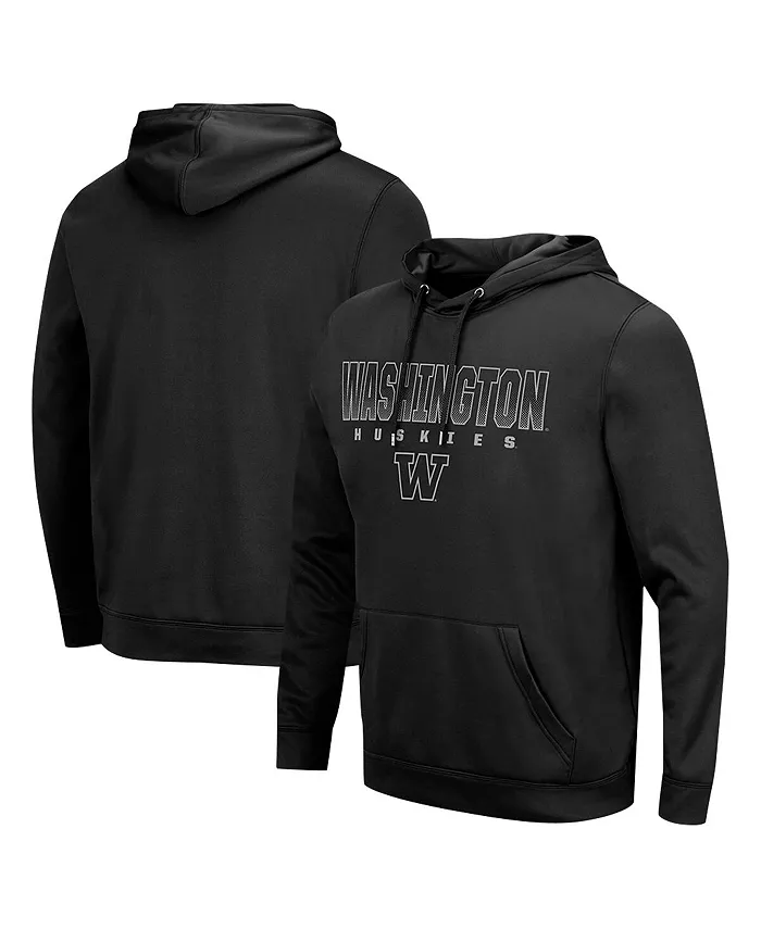 

Мужская черная толстовка с капюшоном Washington Huskies Blackout 3.0 Colosseum