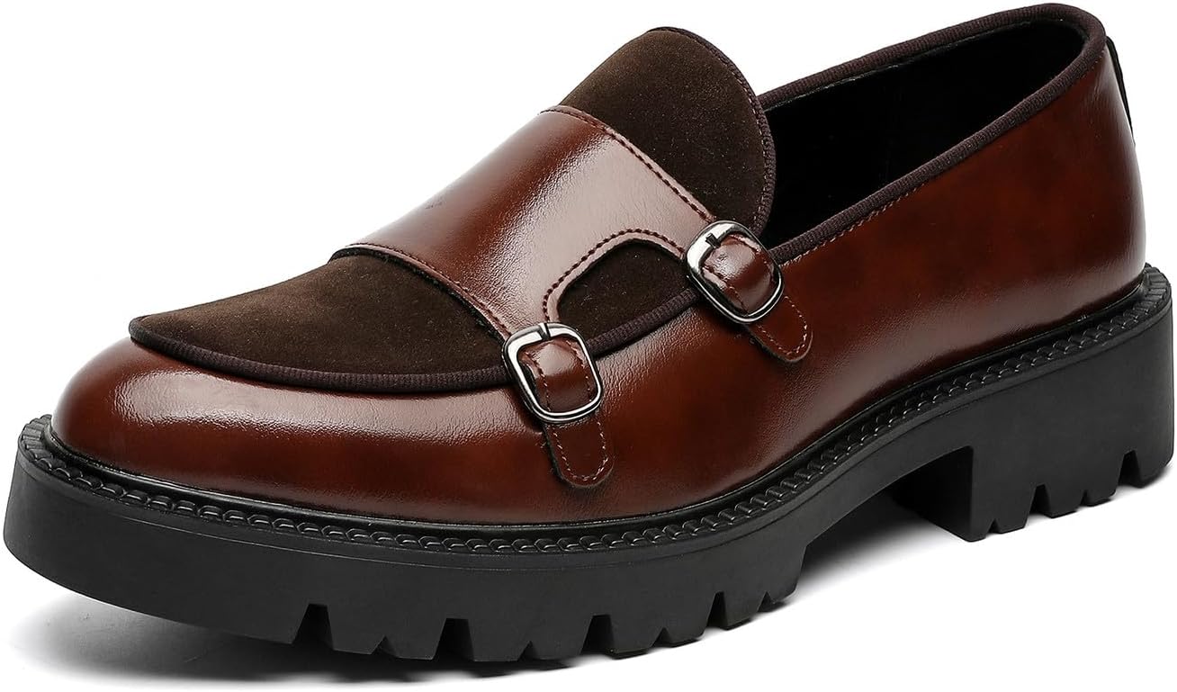 

Мужские повседневные туфли Santimon, слипоны, лоферы, классические туфли для мужчин, модные, для выпускного и свадьбы, замшевые лоферы с ремешком-монком, удобные деловые мокасины под смокинг, красный