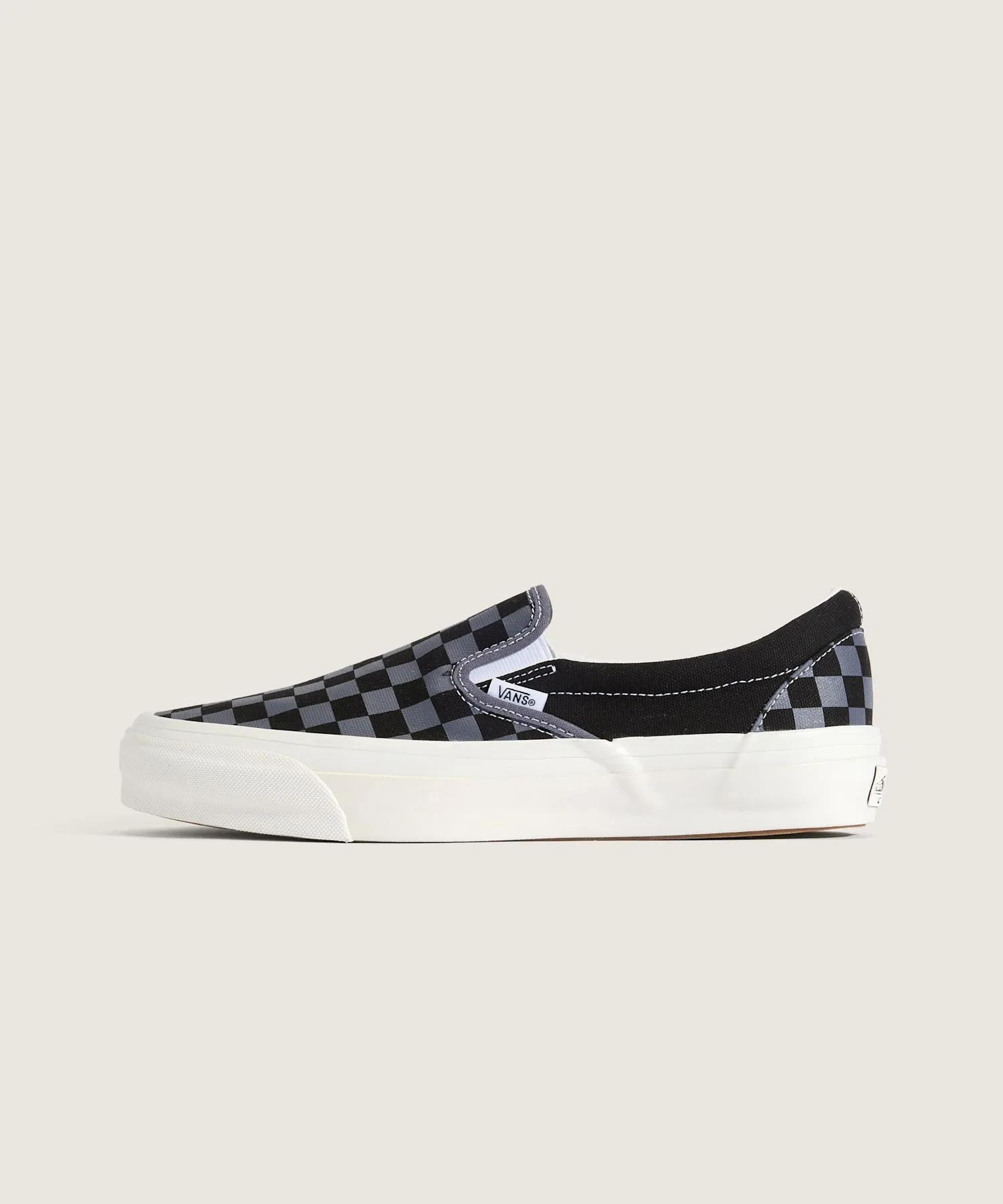 Мужские и женские кроссовки Vans LX Classic Slip-On 98 Checkerboard Steel Shadow VN000D9PFSM1