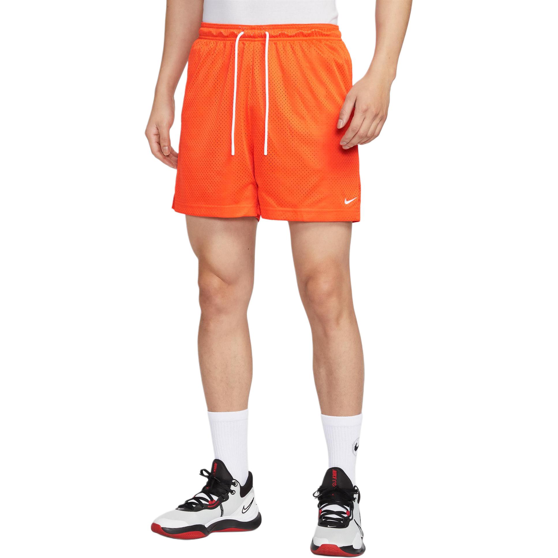 Мужские баскетбольные шорты dri fit Nike, оранжевый/белый — фото 4