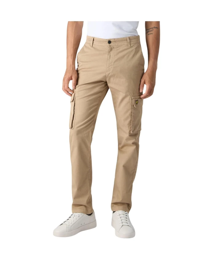 

Классические брюки-карго с множеством карманов. Lyle & Scott, бежевый