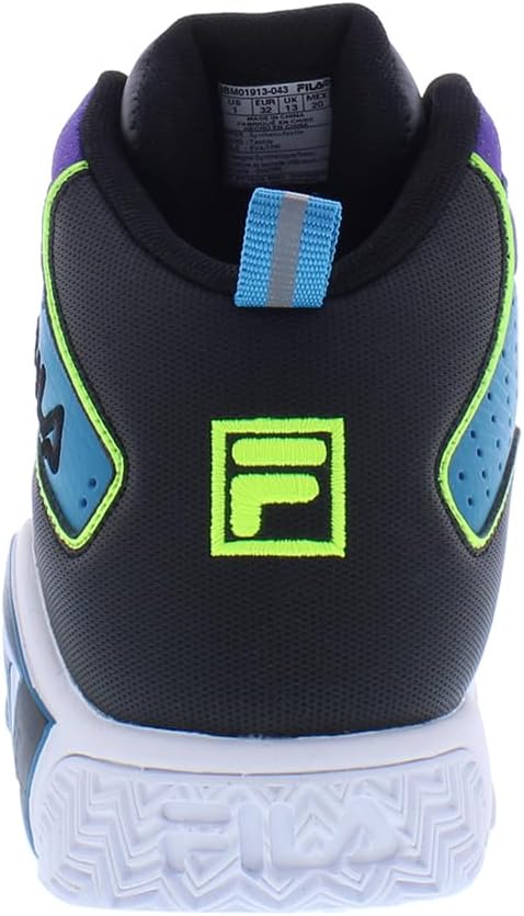 Кроссовки Fila Unisex-Child Kid's Fila Mb, черный/желтый/фиолетовый — фото 4